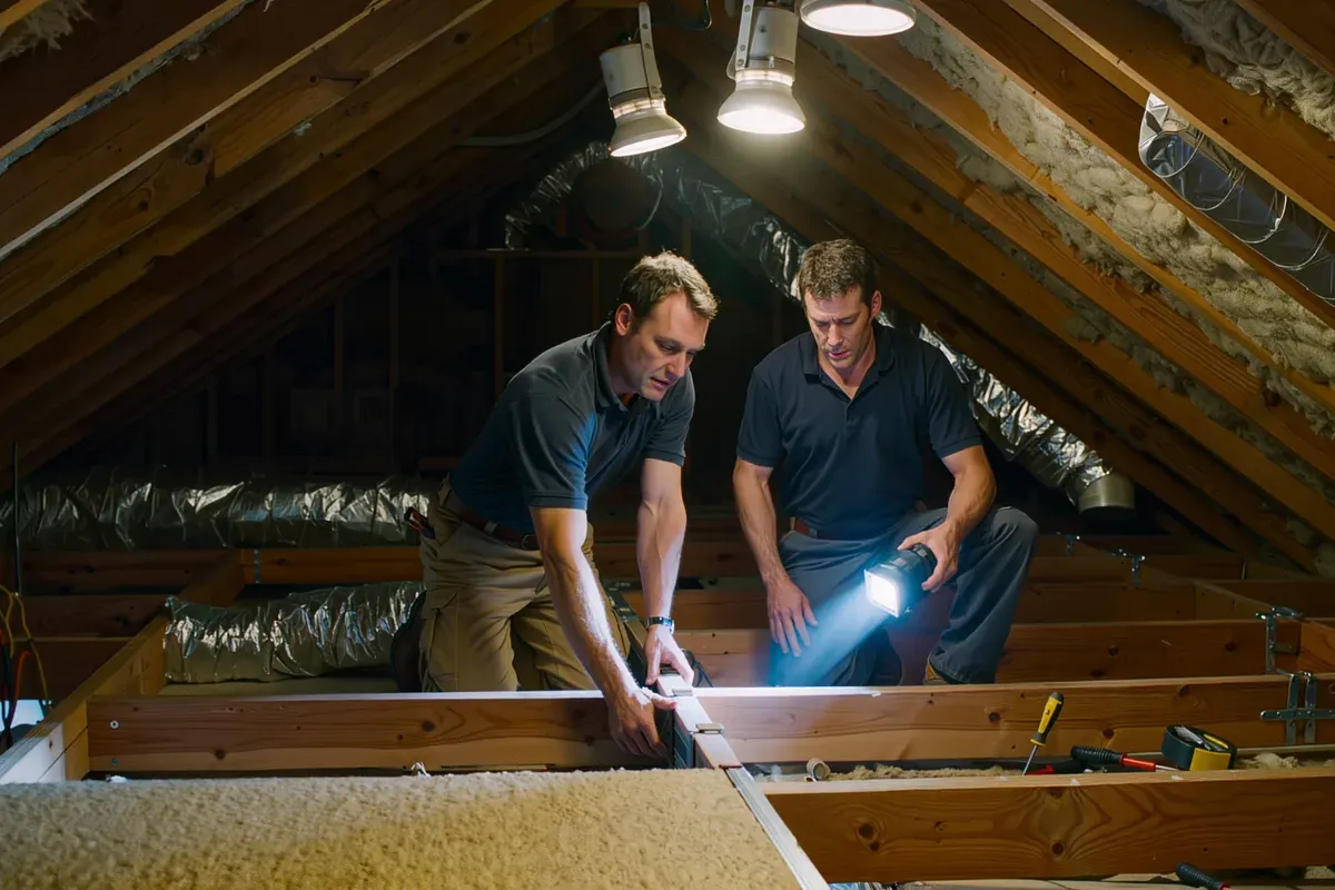 Attic duct replacement in Mesa